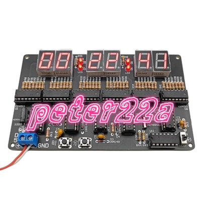 1PCS DC4.5V-5.5V Electronic Clock Teaching DIY 6bit digital circuit clock kit#YT