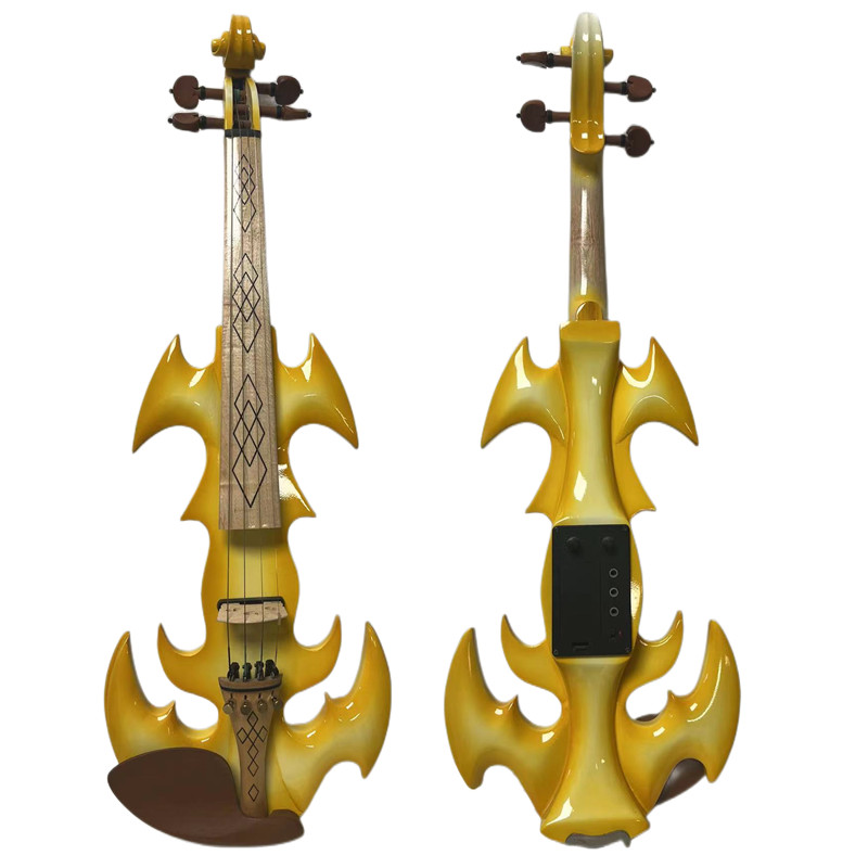 SONG Brand 4 strings electric violin 4/4 Yellow color solid wood Good Sound