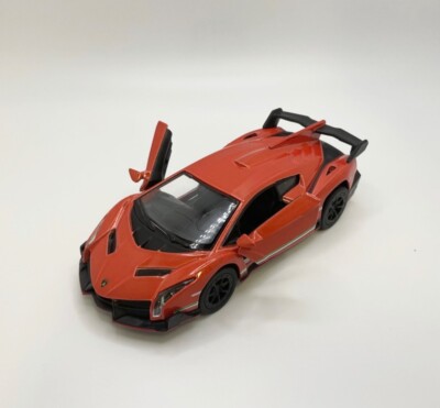Kinsmart 1:36 ,,Lamborghini Veneno,, orange mit Rückzugmotor ca. 13 cm. NEUHEIT