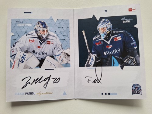 24/25 Update Crease Patrol Straubing Tigers (McIntyre, Bugl) AU Auto 18/55