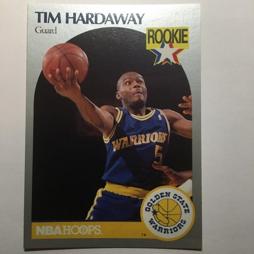 1990 Tim Hardaway Rookie Card NBA Hoops Golden State Warriors 113 EBay