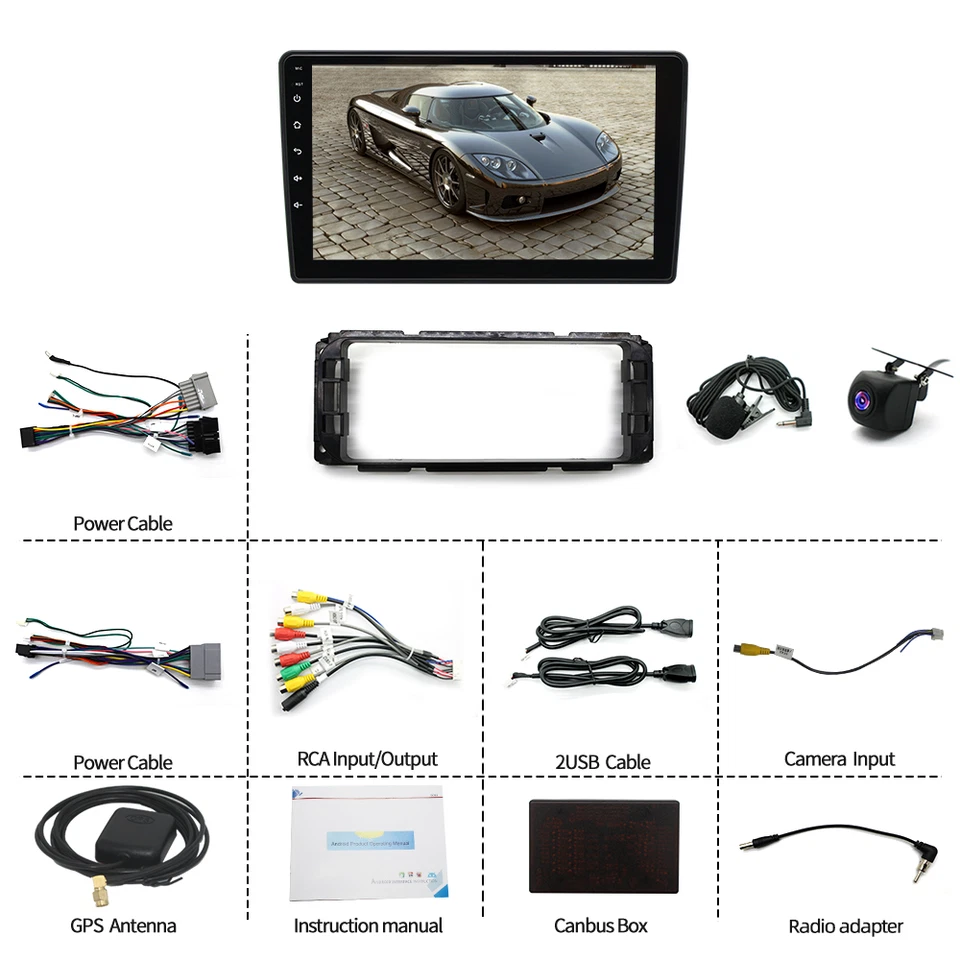 Android 13 CarPlay Car Stereo Radio GPS For 2002-2005 Dodge Ram 1500 2500 3500 Foto 4 de 4