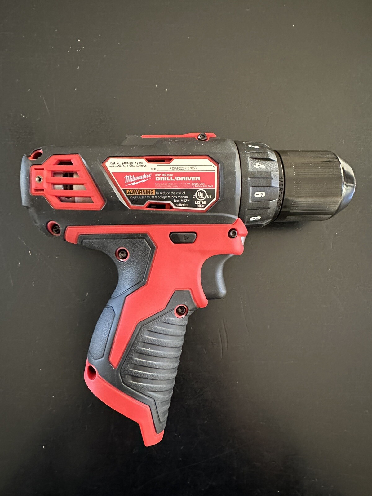 Milwaukee M12 12V Cordless Drill/Driver (240720) (Tool Only