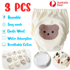 X3 Baby Nappies Reuseable Diapers Modern Cloth Breathable Bulk Adjustable Nappy