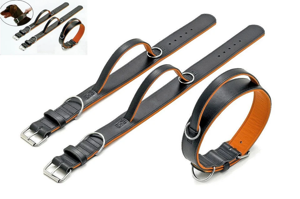 KARLIE Rondo Halsband mit Handschlaufe L-XXL: 80 / 70 / 60cm B: 54mm - Farbe: schwarz