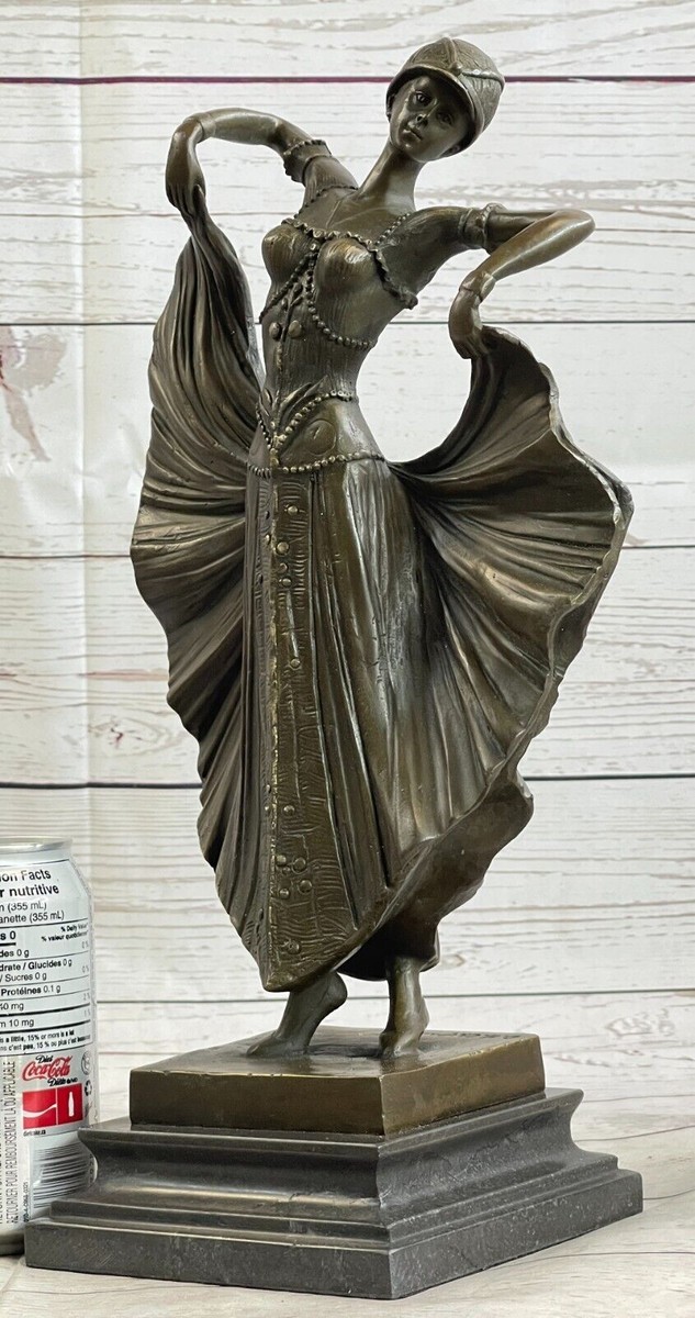 ブロンズ像　神　D.H. CHIPARUS DANCER　アールデコ　彫刻家 ブロンズ像 神 D.H. CHIPARUS DANCER アールデコ 彫刻家