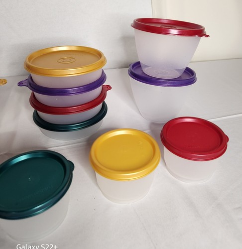 NEW!! Tupperware Multicolor 24 Pc Nesting Mixing Bowls w/ Lids - Picture 3 of 5