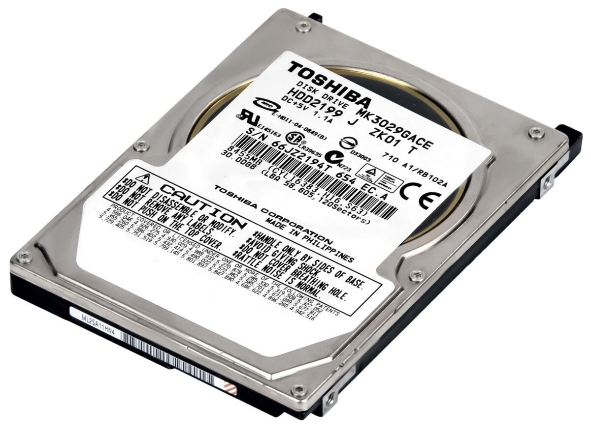 Hard Drive Toshiba MK3029GACE 30GB 4200RPM 8MB IDE ATA Hard Drive Toshiba MK3029GACE 30GB 4200RPM 8MB IDE ATA