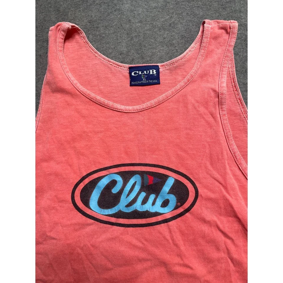 Винтажный клуб XL коралл Майка выбор конкурента логотип графический Athletic XL - Изображение 2 из 4