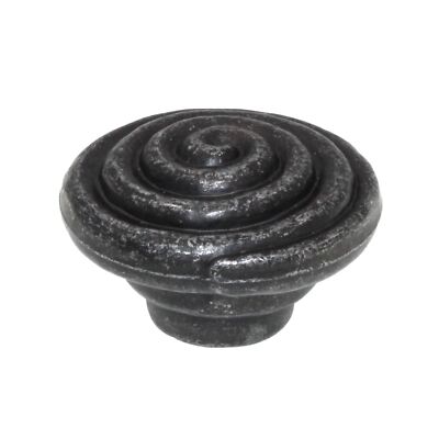 Schaub And Company Rustica 1 1/2'' Swirl Cabinet Knob Vibra Pewter 115-VP