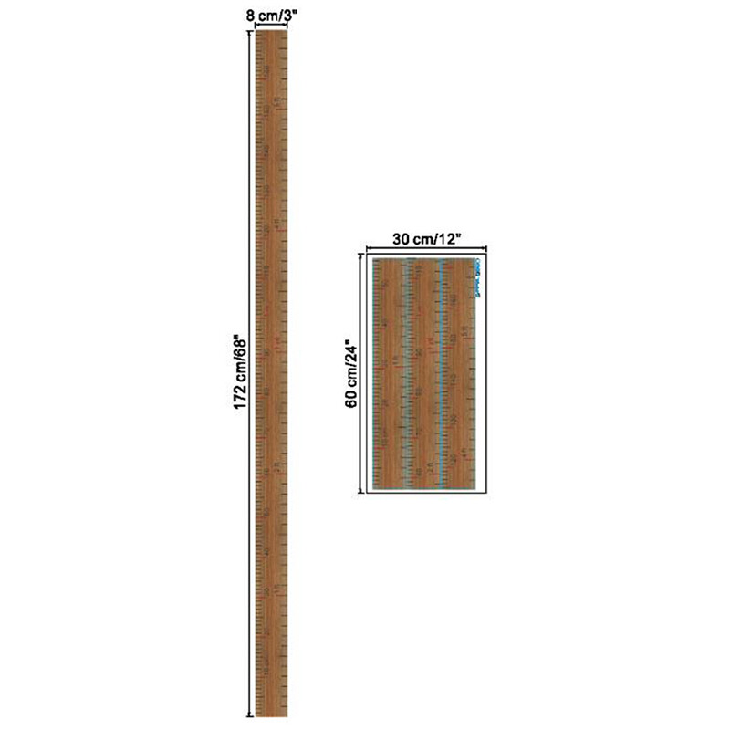 Ruler Height Measure Wall Stickers For Kids Rooms Children's Home ...