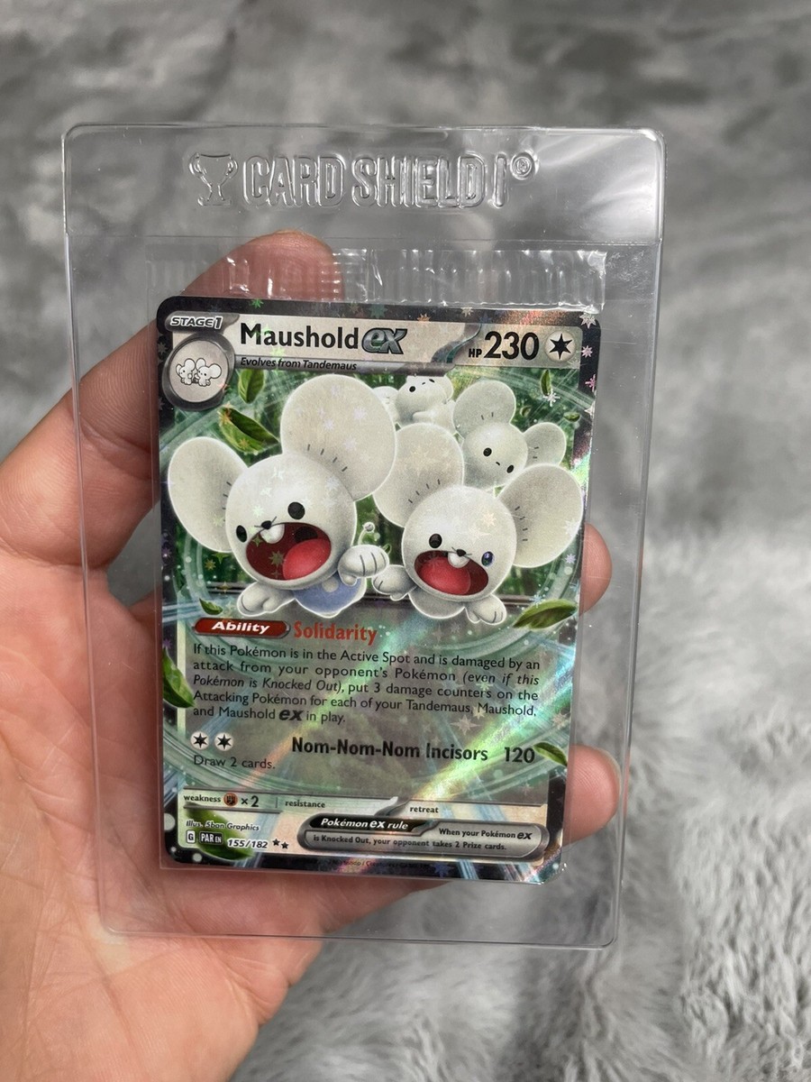 Pokémon TCG Maushold ex Paradox Rift 155/182 Holo Double Pokémon TCG Maushold ex Paradox Rift 155/182 Holo Double