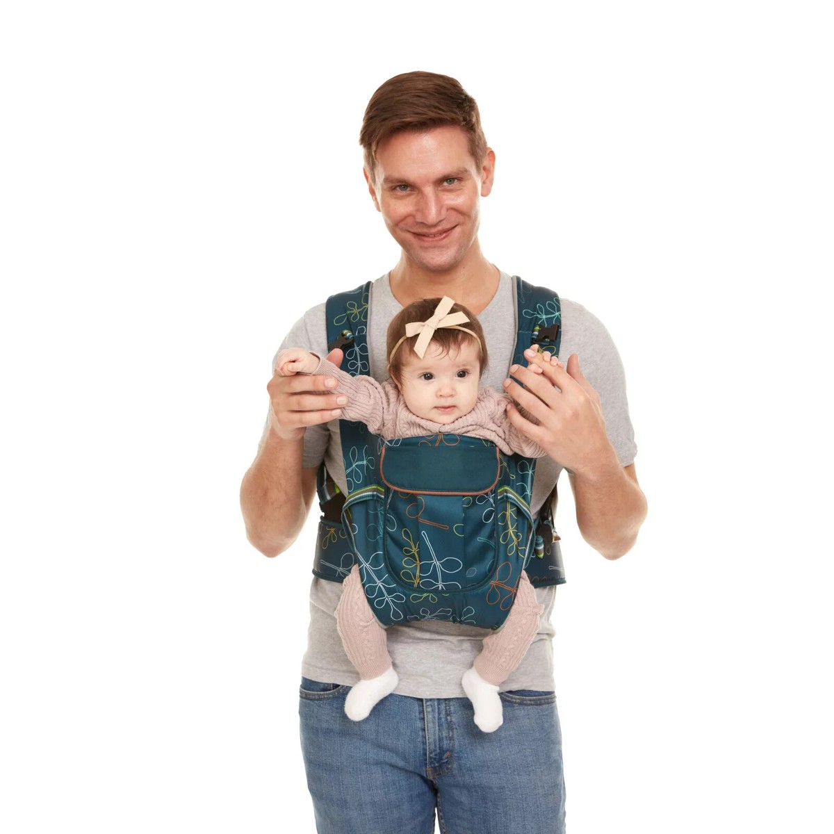 MONBEBE Lynx 5-In-1 Baby Carrier W/ Removable Head Pad & Nursing