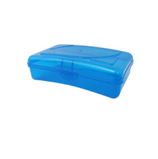 Cra-Z-Art Plastic School Box, 2-3/16"H x 5-3/16"W x 8"D, Blue