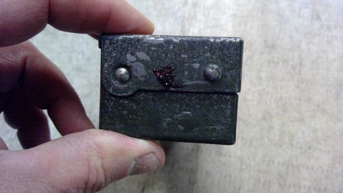 Juego de enchufes de accionamiento vintage S-K Tools 1/4” caja de metal vacía 6 3/4"x2 1/8"x1 1/2" - Imagen 6 de 13