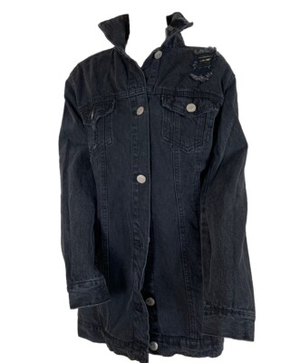 Refuge jean denim jacket in black size XS