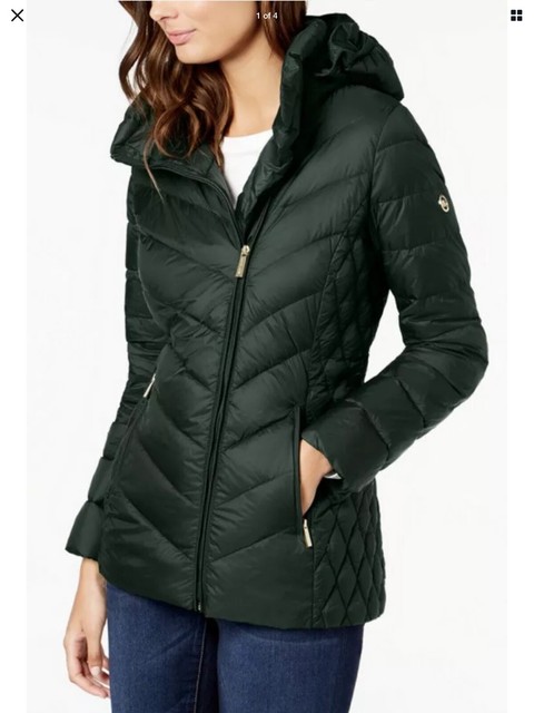 michael kors down filled packable jacket