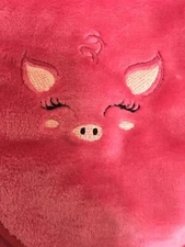 Makeup Remover/Eraser Cloth 1 Large Pink Reusable FacialTowel Emroidered Custom