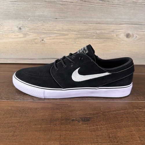 Nike Zoom Stefan Janoski SB Mens Size 11 Black White Gum Light Brown FD6757 001 - 第 2/9 張圖片