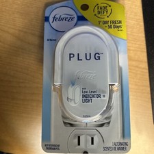 Febreze Plug-In Fade Defy Alternating Scent Oil Warmer Low Level Indicator Light
