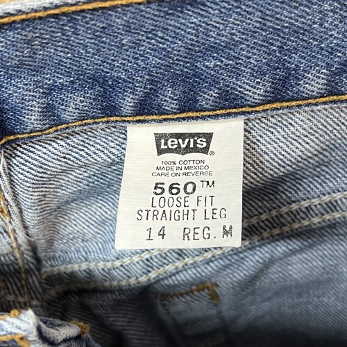 Vtg Levis 560 Blue Jeans Womens Sz 14 34x29 Loose Fit Straight Leg High Rise Y2K - Picture 4 of 13