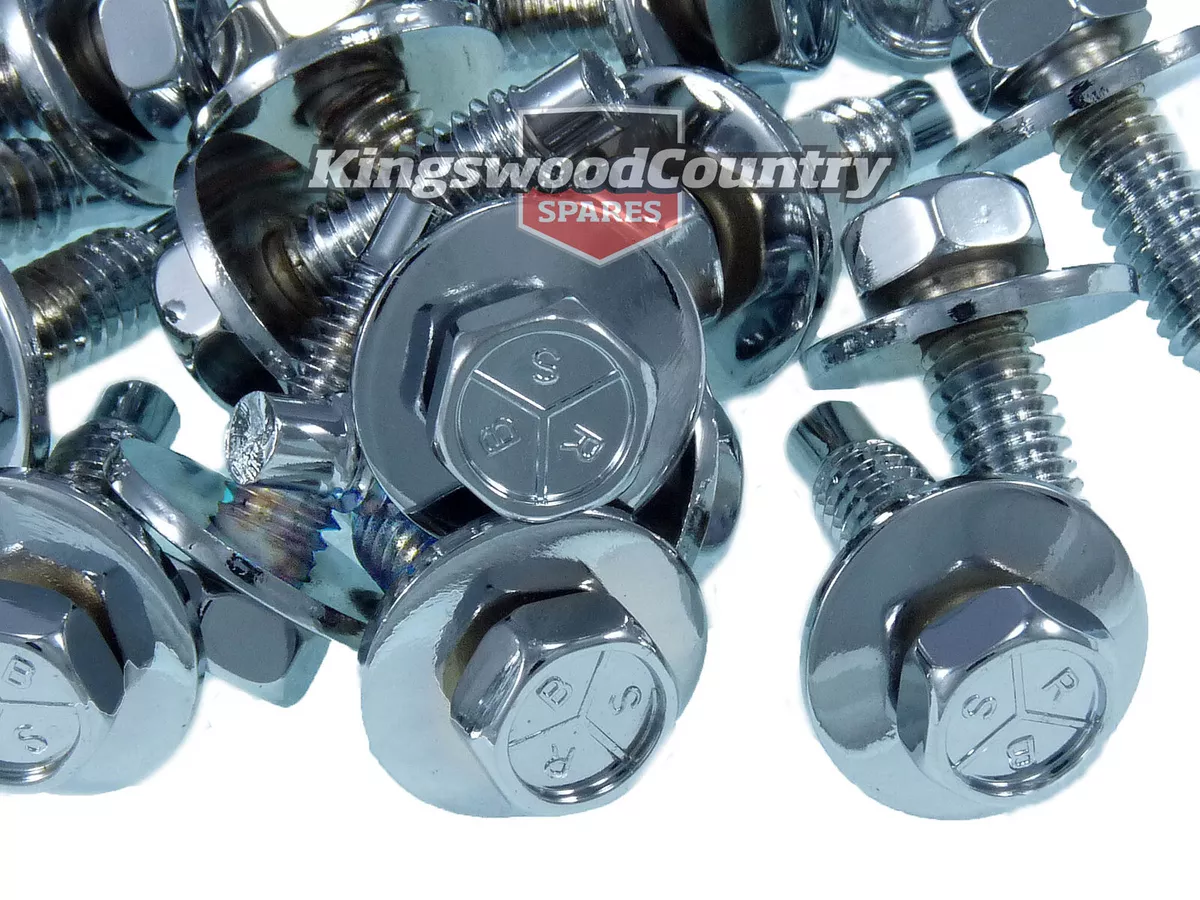 Holden Panel Bolt Chrome x20 Set Early Holden HD HR HK HT HG