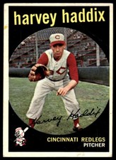1959 Topps - #184 Harvey Haddix Cincinnati Redlegs Reds