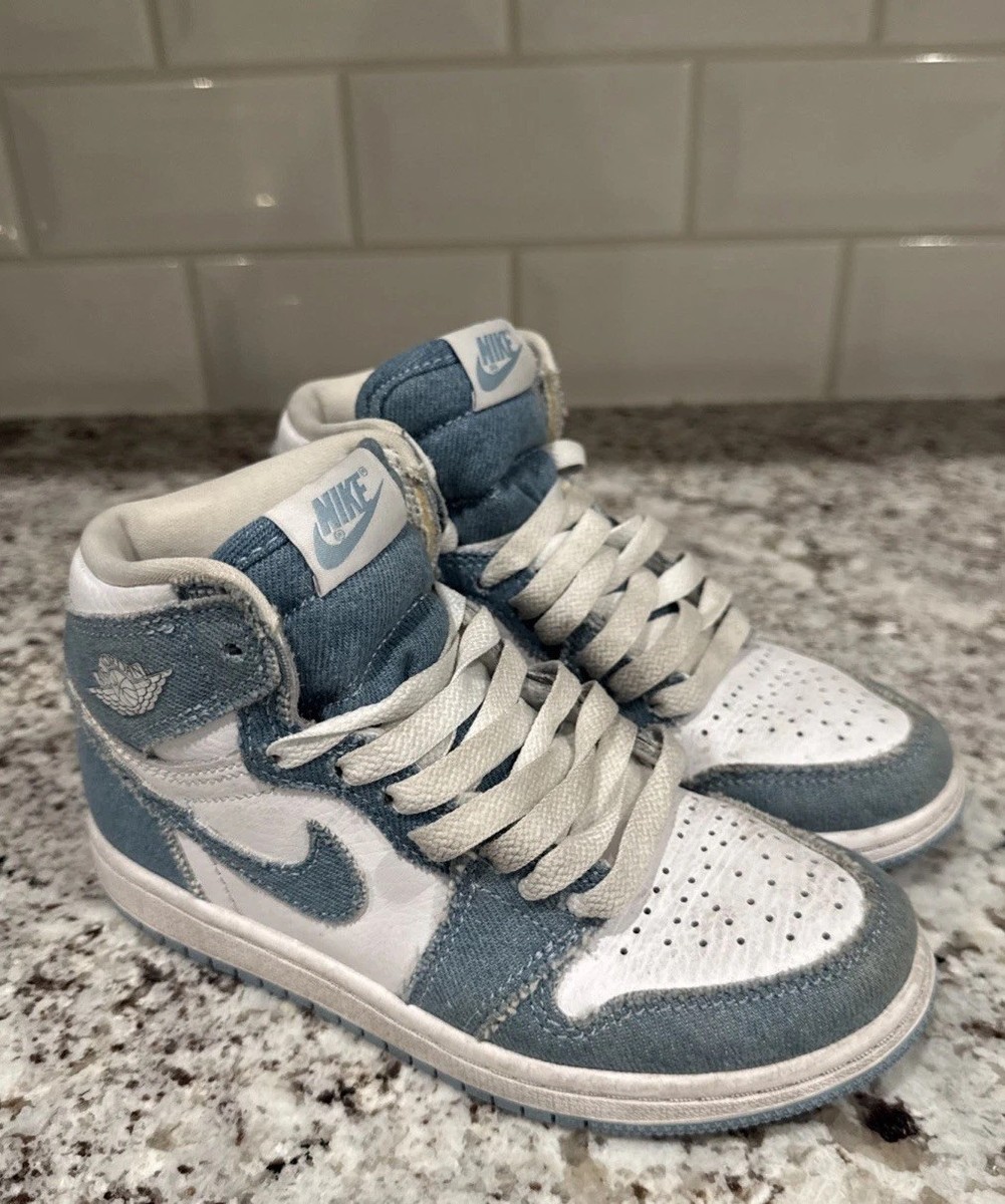 Nike Air Jordan 1 Retro High OG 'Denim' sneaker Child's Size 13c
