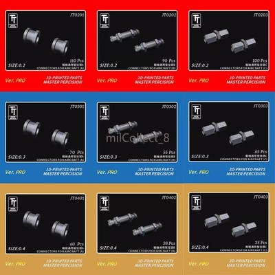 WULA Model Aircraft Universal Hollow Tube Fittings 0.2/0.3/0.4MM 3D Print Set