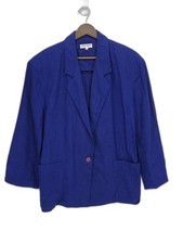 Vintage Giorgio Armani Women's 100 Linen Blazer Jacket One Button Size IT 44