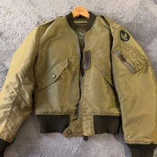 Buzz Rickson's L-2 Flight Jacket M13334 Crown Zip Size 36 S Repair Patch #EK ZCA