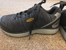 Keen Utility Sparta Alloy Toe ESD Work Shoes Gray Black Mens Size 8 W Wide Nwot