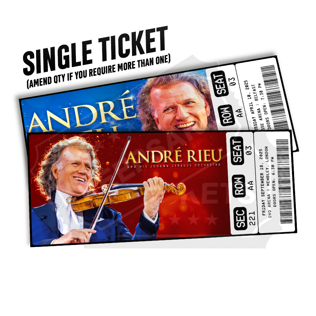 princess polly baby blue dress Andre Rieu Mock Concert Ticket UK Tour 2026 | Personalised Gift Reveal  Keepsake