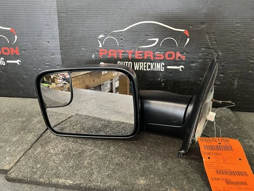 03-09 DODGE RAM 2500 POWER DRIVER LEFT SIDE VIEW DOOR MIRROR BLACK