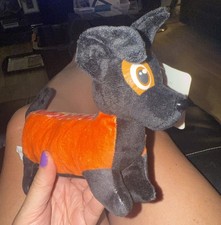 DACHSHUND Weiner Dog as HOT DOG Plush Ideal Toy RARE Specialty Toy