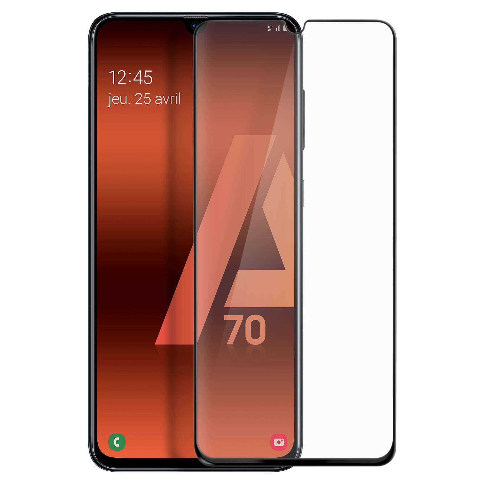 Verre trempé Galaxy A70 anti rayure protection écran totale 9H