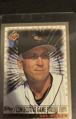 2000 Topps - Magic Moments Cal Ripken #238 Consecutive Game Streak Ends