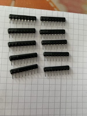 50 PCS A10-222J SIP10 A10-222 A222J 9 Commoned Resistor Network Array 10 PIN #T3