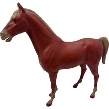 Harx Red Plastic Horse Figurine 13 Vintage Toy Collectible