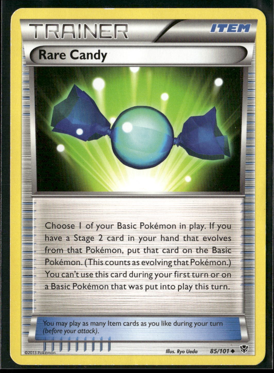 Rare Candy 85/101 Uncommon Plasma Blast Pokemon Moderately Played