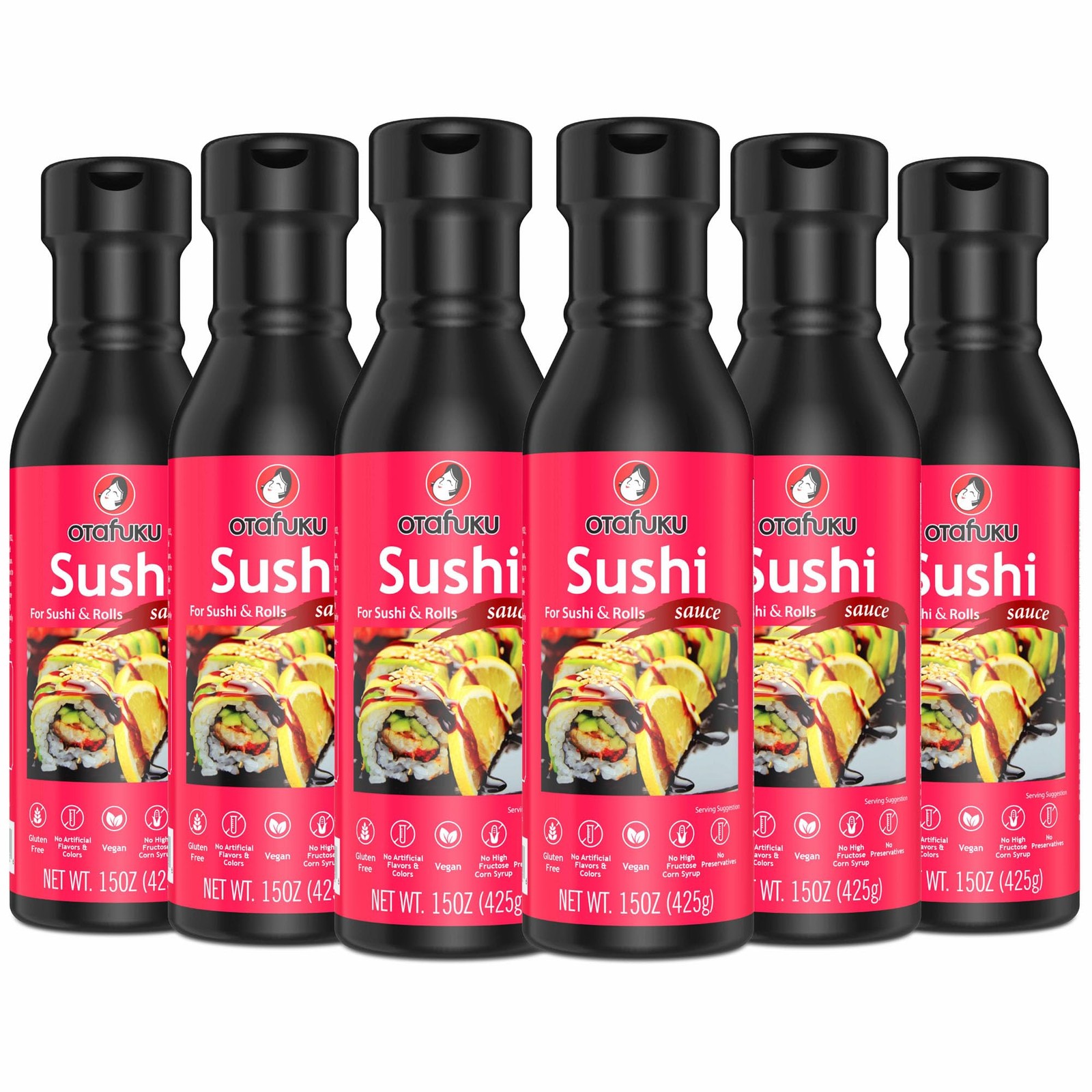 For Sushi Rolls, Japanese Unagi Sauce Gluten Free, 15...