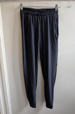 Kalenji Jogger Pants women XS Blue Elastic Waist Zip Pocket Running Athletic