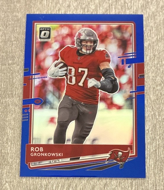 ROB GRONKOWSKI 2020 Panini Donruss Optic BLUE PRIZM SP #/179 #93