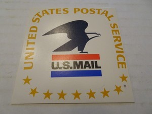 USPS U.S. Mail Standing Eagle Cardboard Sign - 3 inches x 3 inches