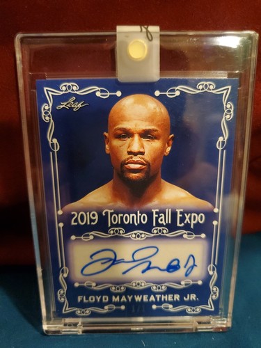 🔥 2019 Floyd Mayweather Jr AUTO.. 1 OF 1 Blue Toranto Fall Expo - Picture 1 of 5