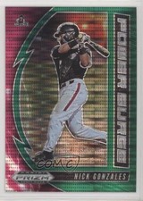 2020 Panini Prizm Draft Picks Power Surge Green Pulsar Nick Gonzales #PDP166 4xw