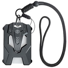 Heavy Duty Badge Holder with Adjustable Lanyard, Cool Tactical ID Card Badge Hol