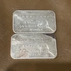 Lot Of 2 Vintage Engelhard .999 Fine Silver Bar 1 Troy oz