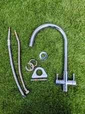 Carron Phoenix Chrome Hot Cold Kitchen Tap With Fixings