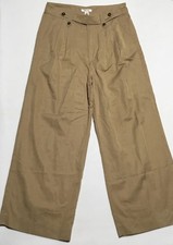 Madewell The Harlow Wide Leg Linen Blend Pant Women  s 12 Khaki Beige Trouser